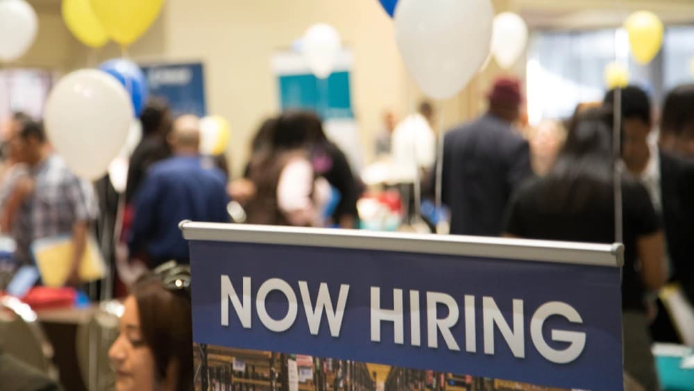 Job seeker celebrating success